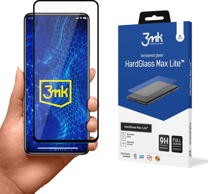 Produktbild 3MK HardGlass Max Lite for Xiaomi POCO X3 black frame (1 Stk., Xiaomi Poco X3)