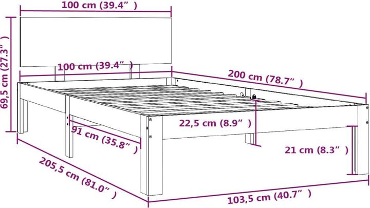Immagine prodotto vidaXL Valina (100 x 200 cm)