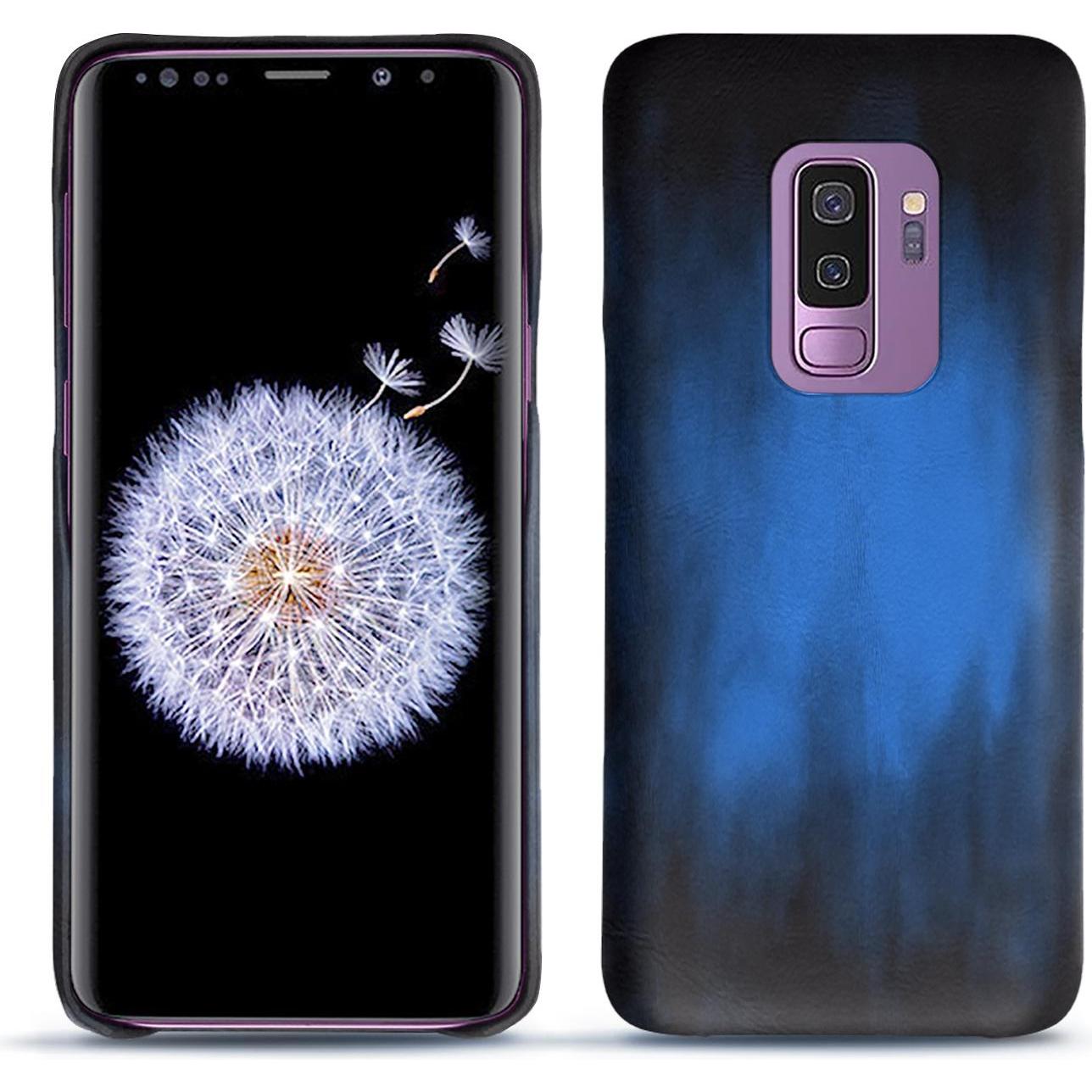 Noreve Lederschutzhülle (Samsung Galaxy S9+), Smartphone Hülle, Blau