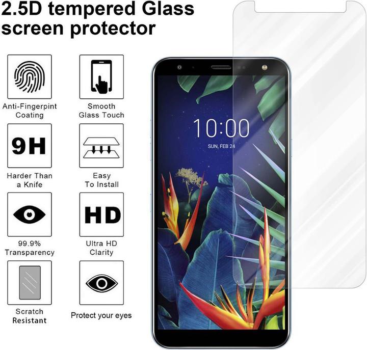 Actual product image Cadorabo Display protection glass for LG K40 (1 pcs., K40, Xiaomi Redmi K40)