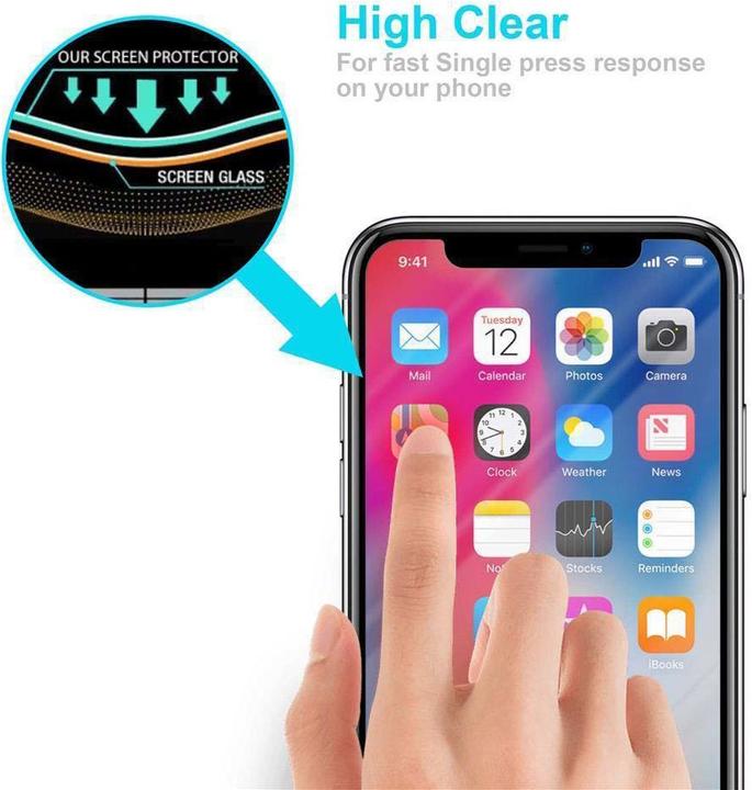 Immagine prodotto Cadorabo Vetro di protezione del display per Apple iPhone X / XS (1 Pezzo/i, Apple iPhone XS, Apple iPhone X)