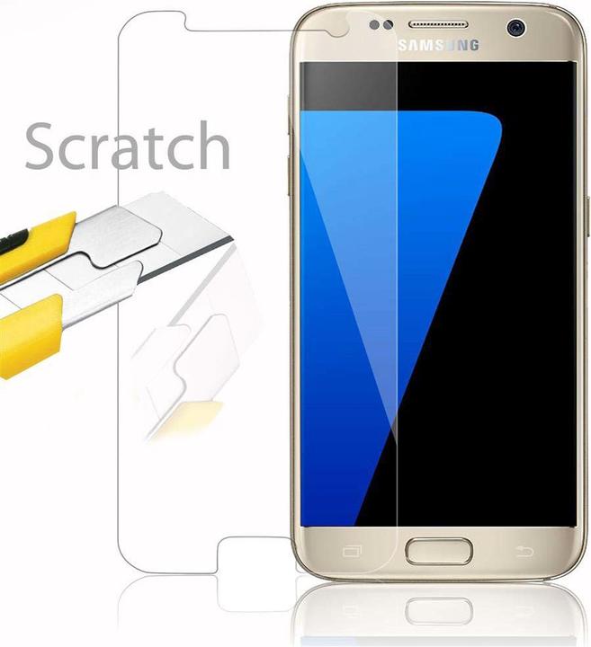 Actual product image Cadorabo Display protection glass for Samsung Galaxy S7 (1 pcs., Samsung Galaxy S7)