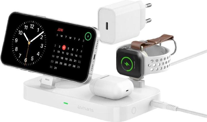 Actual product image 4smarts Wireless Charger Qi2 Ladestation Trident, Induktion (25 W)