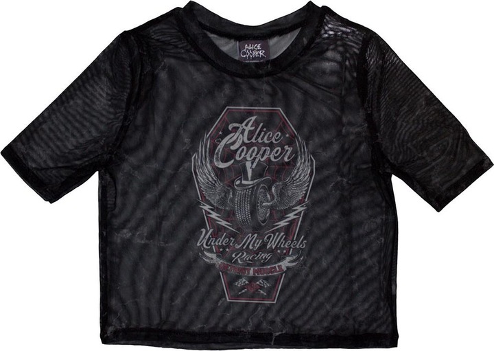 Produktbild Alice Cooper Under My Wheels Netzgewebe Crop Top (Girlie) (XL)