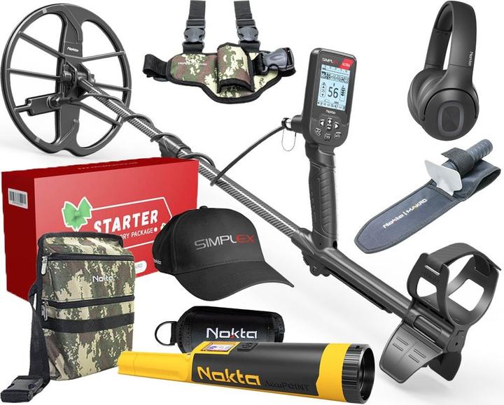 Nokta Simplex Ultra avec casque Bluetooth, AccuPOINT Pinpointer et ensemble d’accessoires