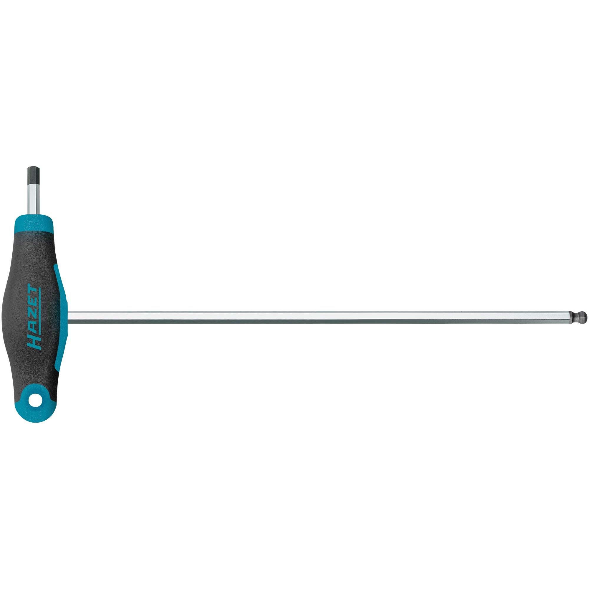 HAZET, Sechskantschlüssel, Schraubendreher ∙ mit T-Griff 829KK-5 ∙ Innen Sechskant Profil ∙ 5 mm