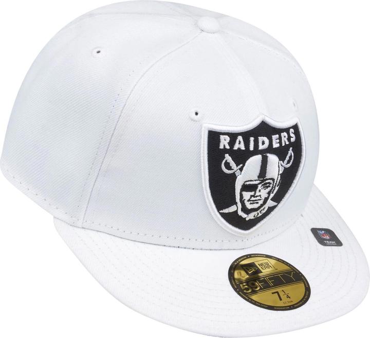 Produktbild New Era 59Fifty Cap - XL LOGO Las Vegas Raiders weiss - 7 3/4 (7 3/4)
