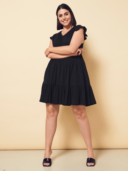 Produktbild Only Curvy Rüschen Kleid (L)