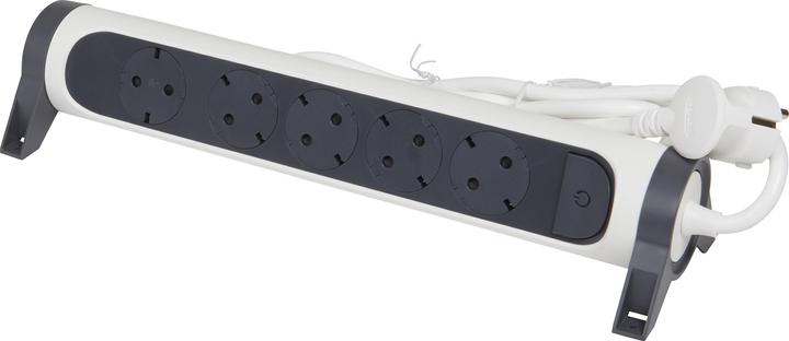 Actual product image Legrand Rotatable power strip 5x socket, 3m cable white-black 694538 (5 x, CEE 32/5, 3 m)