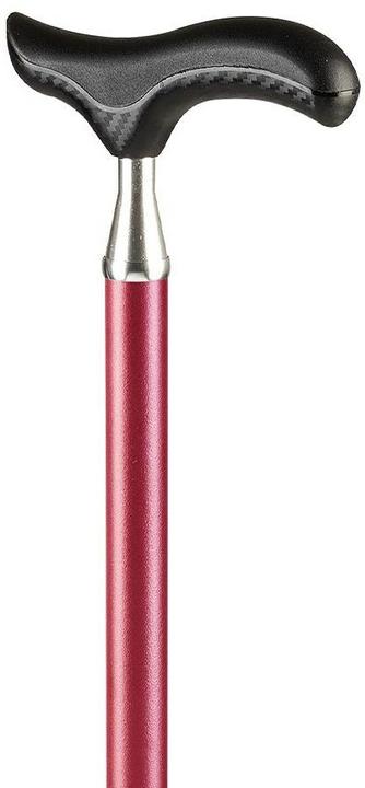 Actual product image Sahag Metallstock Slim Neck Struktur rot -100kg 74-95cm Derbygriff in Carbonoptik