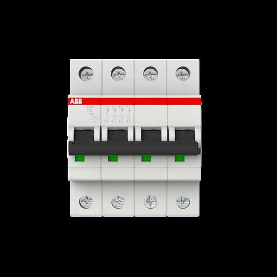 Actual product image ABB S204-C6 Automatic circuit breaker 6A per M compact 4-pole