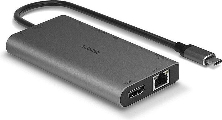 Produktbild Lindy DST-Mini XT (USB-C, 8 Ports)