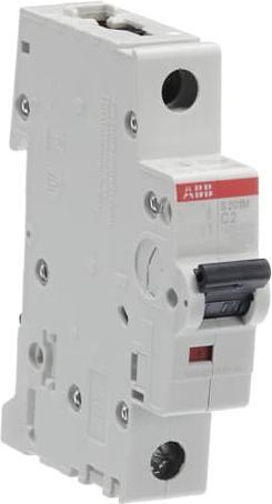 Actual product image ABB Automatic circuit breaker S200 type C 2A 10kA