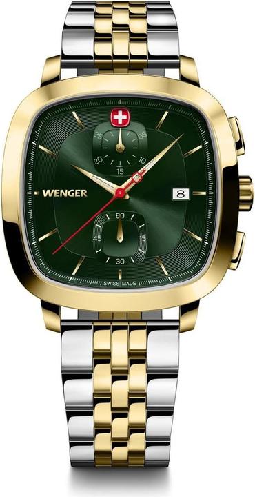 Actual product image Wenger 01.1933.105 Vintage Classic (Analogue wristwatch, Chronograph, Swiss made, 40 mm)