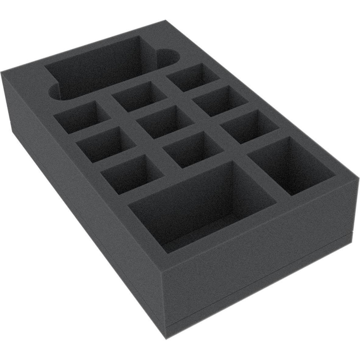 Feldherr BBGS055BO - Inserto in schiuma da 238 mm x 140 mm x 55 mm per giochi da tavolo (Schiuma solida)