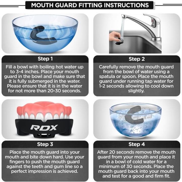 Actual product image Rdx Mouth Guard Junior below 12 years (One size)