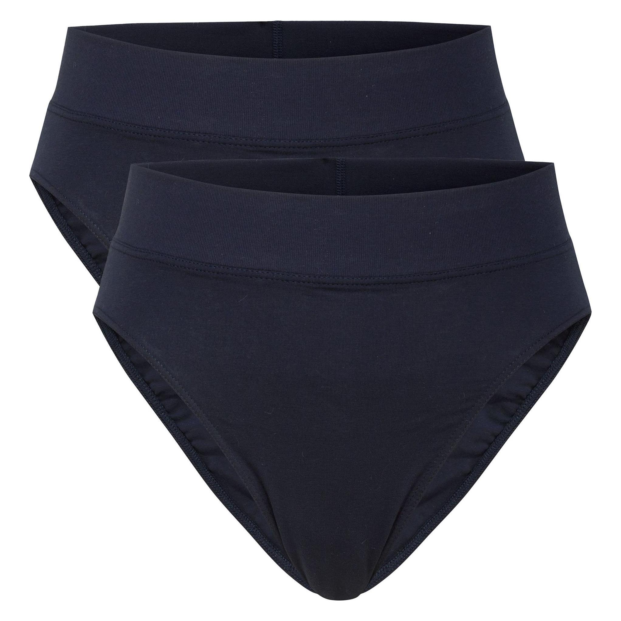 Calida, Damen, Unterhosen, Elastic High Waist, Blau, (40, 42, 2er Pack)