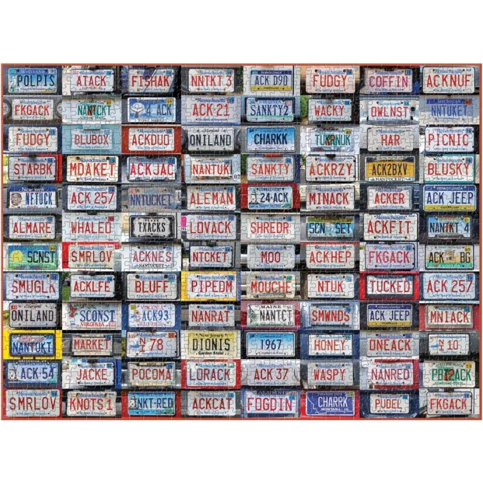 Thumbnail - Abrams & Chronicle Nantucket License Plates 1000 Piece Puzzle (1000 Teile)