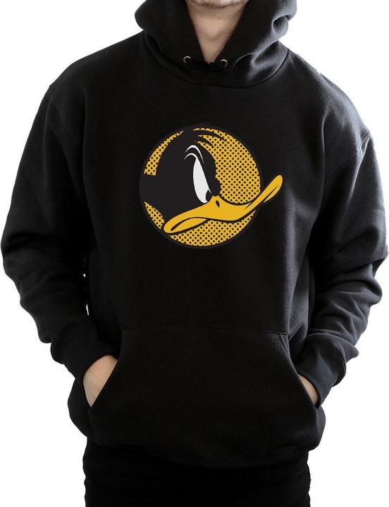 Immagine prodotto Looney Tunes Daffy Duck Dotted Profile Felpa con Cappuccio Uomo (L)