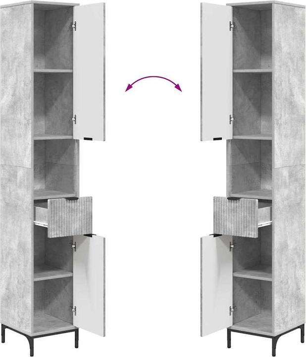 Image du produit vidaXL Badezimmerschrank (33 x 33 x 190 cm)