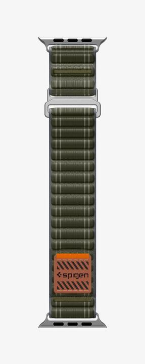 Actual product image Spigen WBF0 Apple Watch (44/45mm) / Watch 10/11 (46mm) / Ultra (49mm) Band Green (44 mm, 45 mm, 46 mm, 49 mm, Fabric, Nylon)