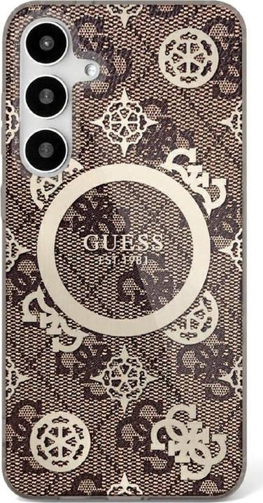 Produktbild Guess 4G Peony Pattern Case für Samsung Galaxy S25 Ultra - brown (Samsung Galaxy S25 Ultra)