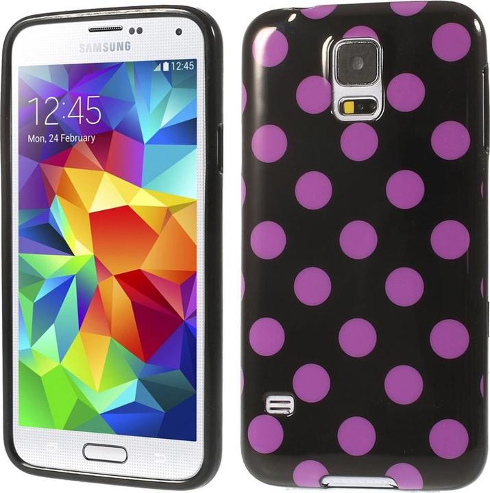 Actual product image König Design Protective cover for mobile Samsung Galaxy S5 / S5 Neo Black / Pink (Samsung Galaxy S5, Samsung Galaxy S5 Neo)