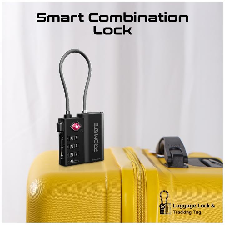 Actual product image ProMate TagLock luggage lock with tracker (iOS)
