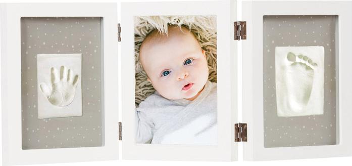 Dooky Happy Hands impression set Baby Print Trible Frame