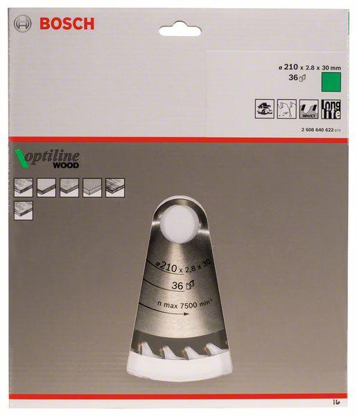 Produktbild Bosch Professional Zubehör PRO Wood Kreissägeblatt, 210 x 2.8 x 30 mm