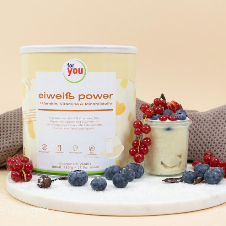 Image du produit For You eiweiss power vanille (1 x, 750 g)