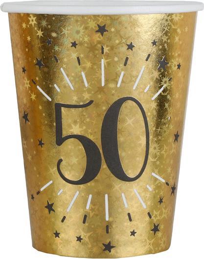 Actual product image Santex Gobelets 50 ans Or (10x)
