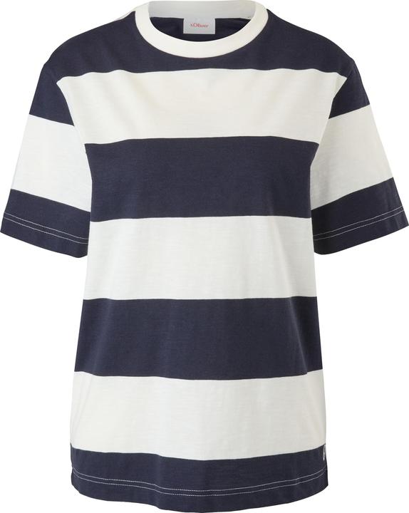 Produktbild s.Oliver T-Shirt mit Blockstreifen (L)