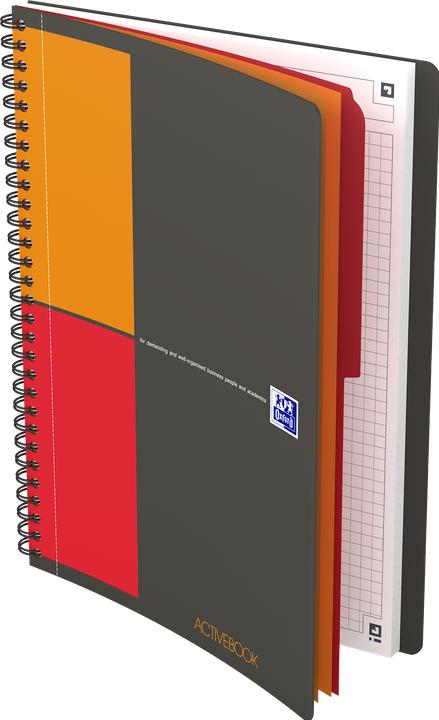 Actual product image Oxford International Activebook (B5, Checked, Soft cover)