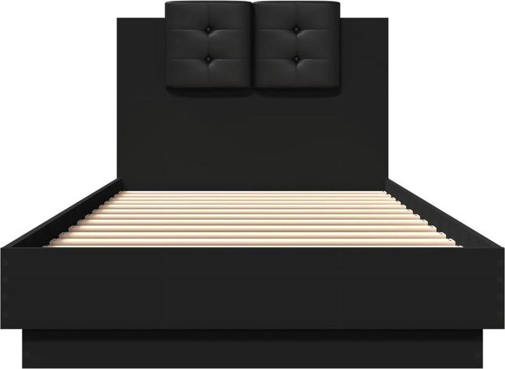 Actual product image VidaXL Bed frame with headboard (100 x 200 cm)