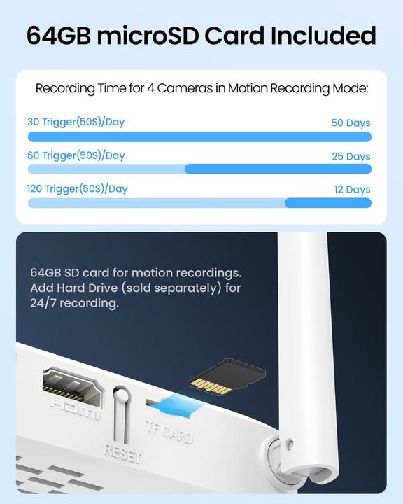 Actual product image Zosi 2K 3MP WiFi 6 Überwachungskamera-Set (8-teilig) (2560 x 1440 Pixels)