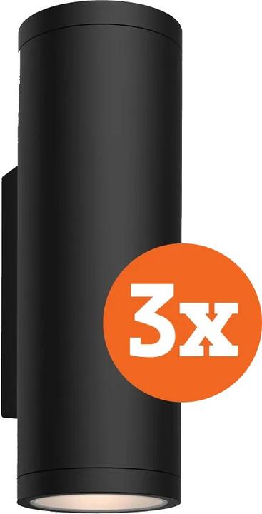 Produktbild Philips Hue erscheint Muurlamp Weiss und Farbe Zwart 3-Pack