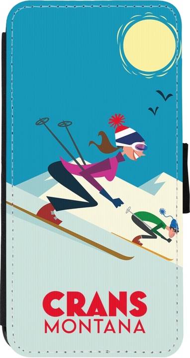 Actual product image PhoneLook Cover Wallet black Crans-Montana Ski Downhill (Apple iPhone 11)