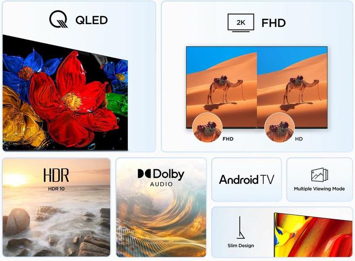 Produktbild TCL 32V5C 80 cm (32) (32", QLED, Full HD, 2025)