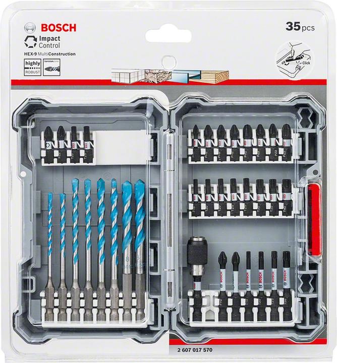 Actual product image DIY Bosch 35-piece drill bit set