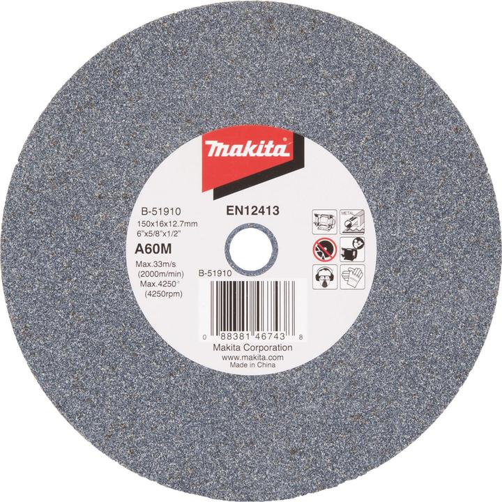 Image du produit Makita Pierre à aiguiser A60M 150x16x12,7 (A60m)