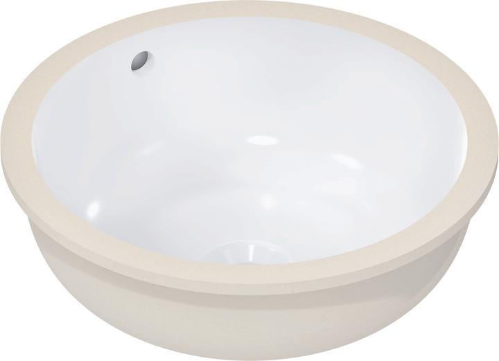 Produktbild hansgrohe Xuniva S Unterbauwaschtisch, Smart Clean, mit Überlauf, ohne Hahnloch, 400x400mm, weiss (425 mm)
