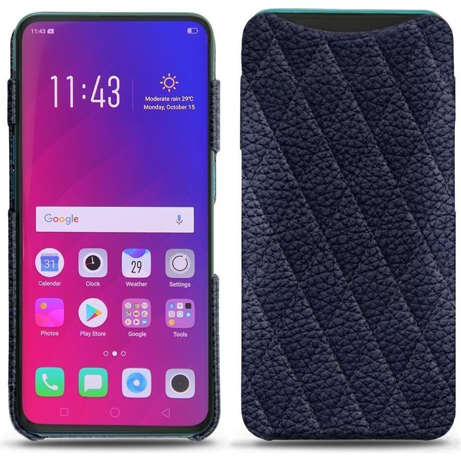 Noreve Lederschutzhülle (Oppo Find X), Smartphone Hülle, Violett