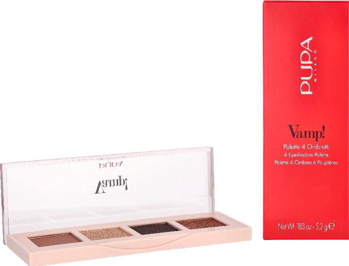 Produktbild Pupa Milano Vamp eyeshadow palette! (Palette) 5.2 g - Shade: 002 Gold Bronze (002 Gold Bronze)