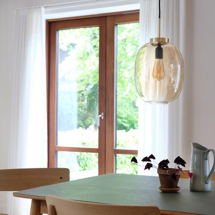 Produktbild Dyberg Larsen DL39 amber / brass pendant (8098) (E27)