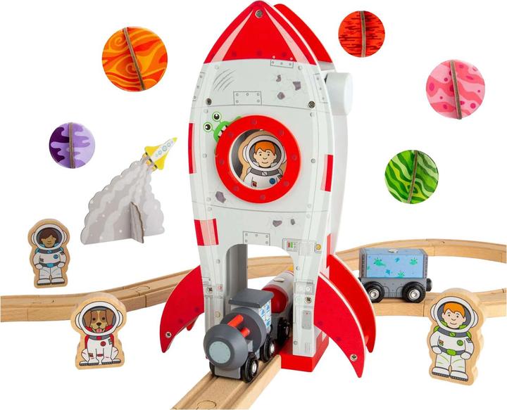 Produktbild Bigjigs Holzschienen - Rocket