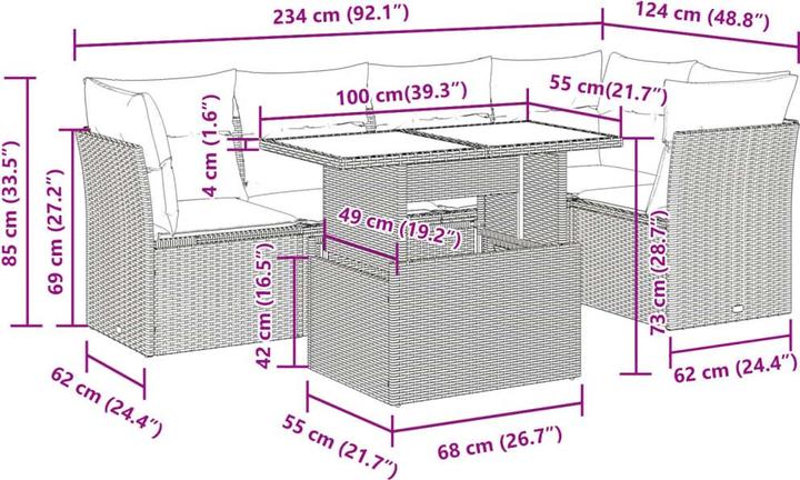 Produktbild vidaXL Princeton