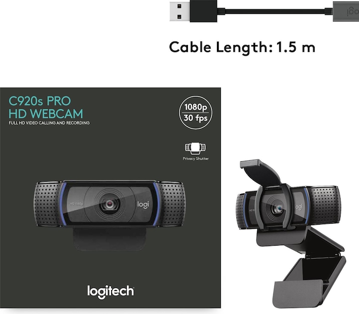 Image du produit Logitech C920S Pro (2 Mpx)