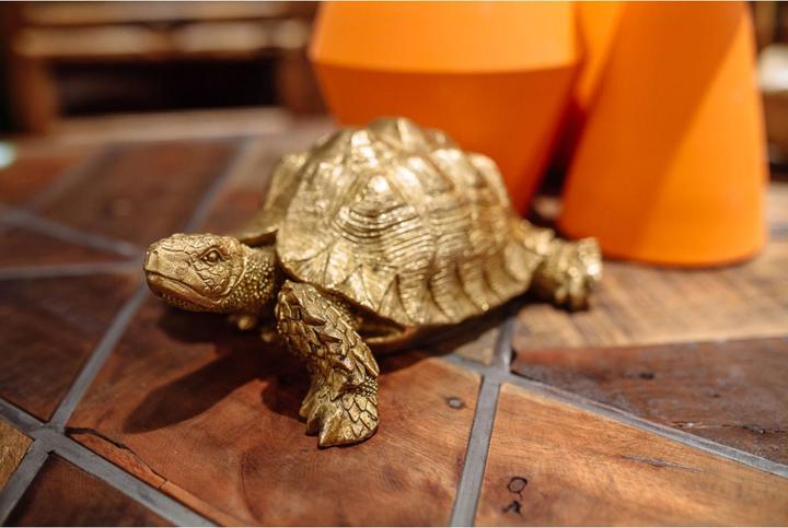 Actual product image Designlife Deco Figurine Turtle Gold Small (14.5 x 30 x 25.5 cm)