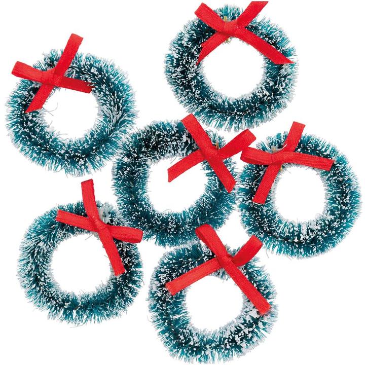 Image du produit Rico Design 6 Mini Weihnachtskränze 4cm